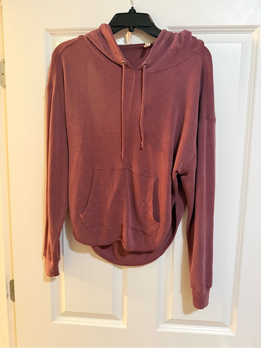 Free people mauve long sleeve top size small cute cutout back